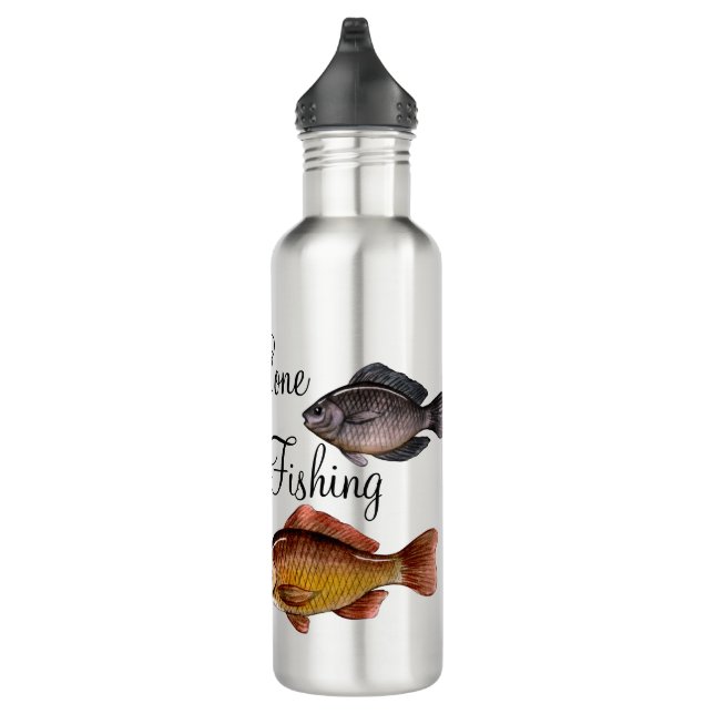 Personalised Gone Fishing  710 Ml Water Bottle (Right)