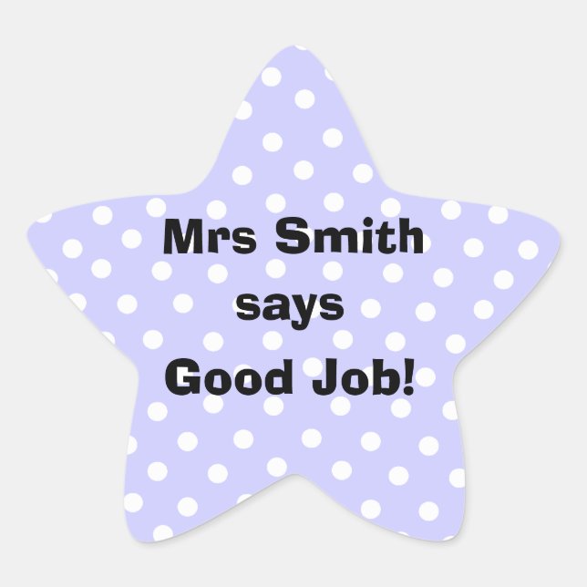Personalised Good Job Teacher stickers (Front)