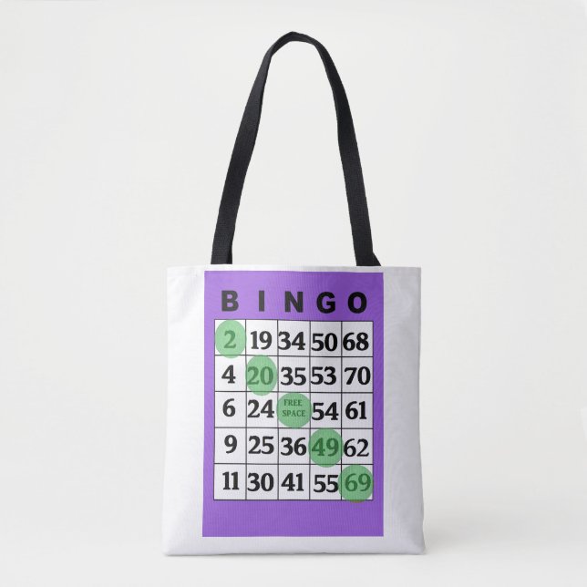 Personalised "Good Luck" BINGO Bag (Front)