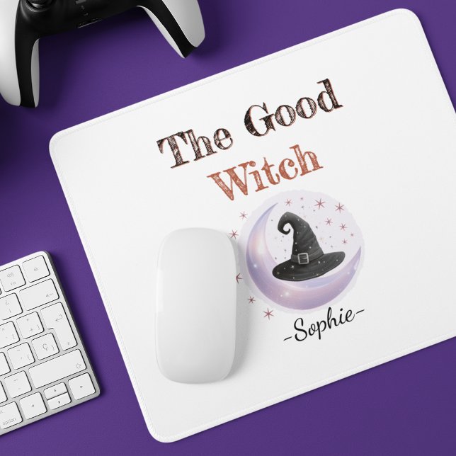 Personalised Good Witch Halloween Mousepad (Creator Uploaded)