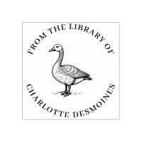 Personalised Goose Book Stamp Custom Ex Libris