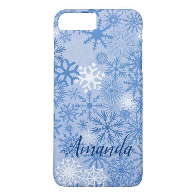 Personalised Gorgeous Snowflakes Pattern Case-Mate iPhone Case (Back)