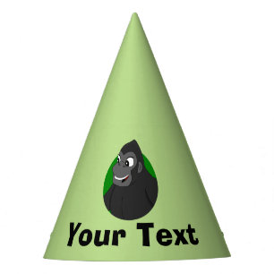 Personalised Gorilla Cartoon Party Hat