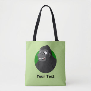 Personalised Gorilla Cartoon Tote Bag