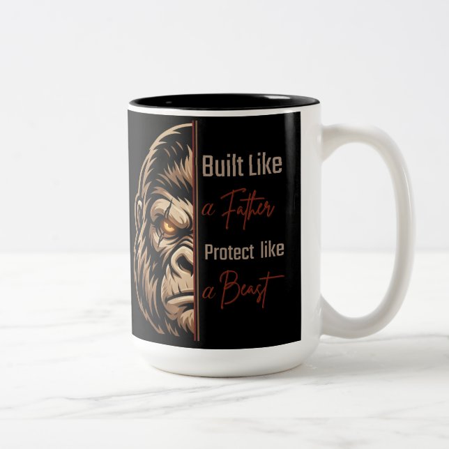 Personalised Gorilla Dad Mug Custom Name Gift (Right)