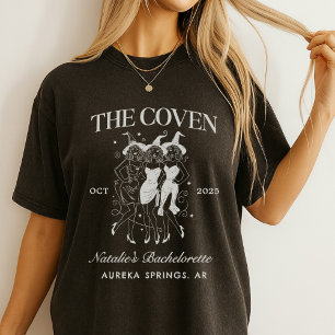 Personalised Goth Bachelorette Halloween Party T-Shirt