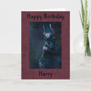 Personalised Gothic Birthday Card