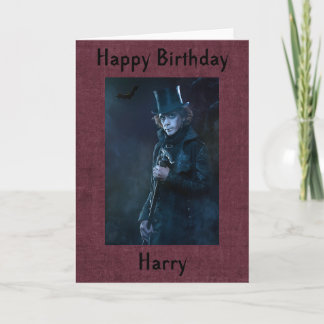 Personalised Gothic Birthday Card