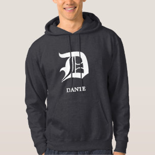 Personalised Gothic Blackletter Monogram Hoodie