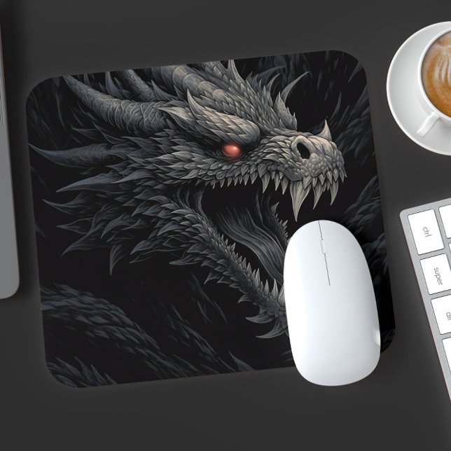 Personalised Gothic Dragon Head Mouse Mat (Creator Uploaded)