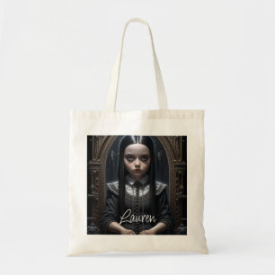 Personalised Gothic Girl Haunting Ai Art Halloween Tote Bag