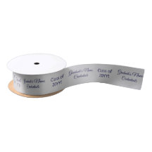 Personalised Grad Name Degree Class Blue Silver