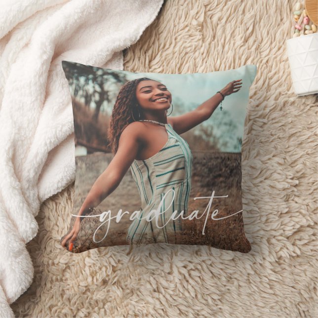 Personalised Grad Photo Collage Keepsake Cushion (Blanket)