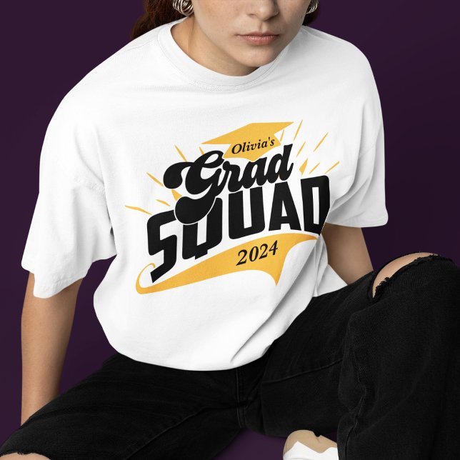 Personalised Grad Squad Matching Family Graduation T-Shirt (Creator Uploaded)