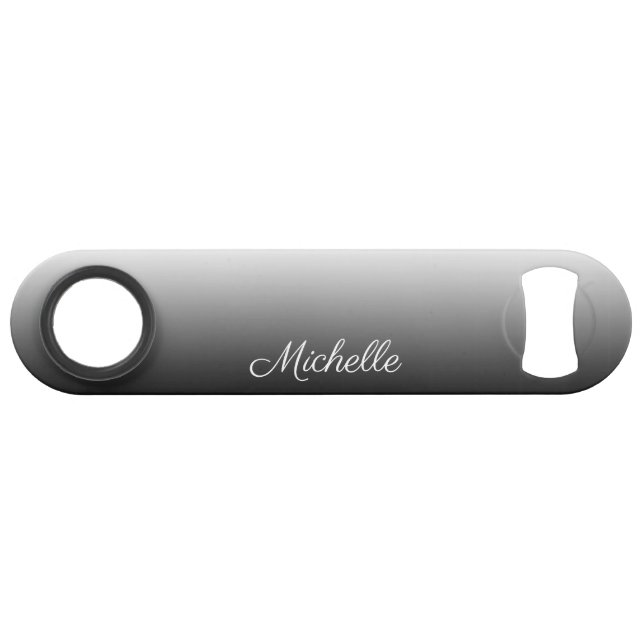 Personalised gradient ombre black shades of grey (Front (Horizontal))