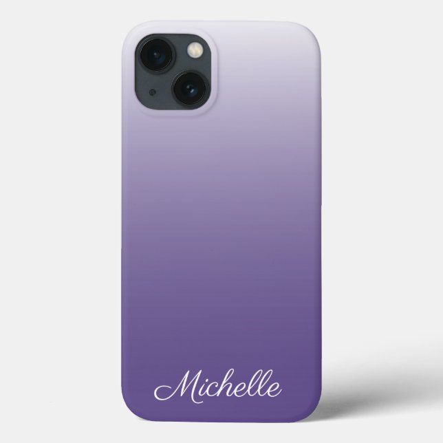 Personalised gradient ombre Ultra Violet Case-Mate iPhone Case (Back)