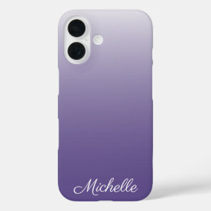 Personalised gradient ombre Ultra Violet iPhone 16 Case