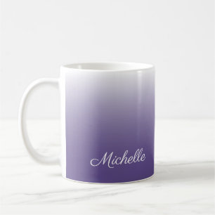 Personalised gradient ombre Ultra Violet Coffee Mug