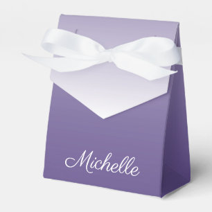 Personalised gradient ombre Ultra Violet Favour Box