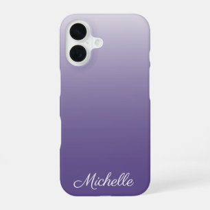 Personalised gradient ombre Ultra Violet iPhone 16 Case