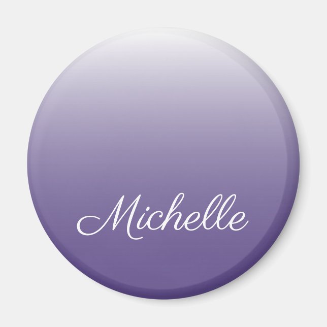 Personalised gradient ombre Ultra Violet Magnet (Front)