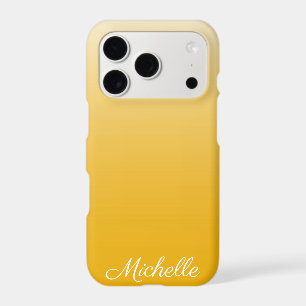 Personalised gradient ombre yellow