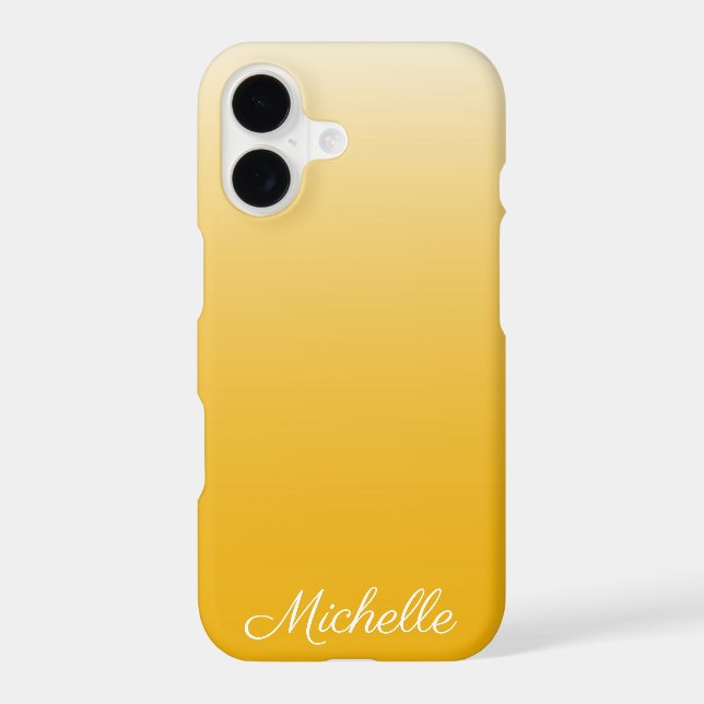 Personalised gradient ombre yellow (Back)