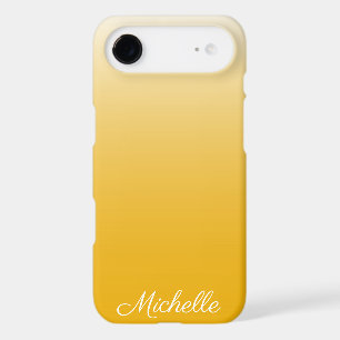 Personalised gradient ombre yellow