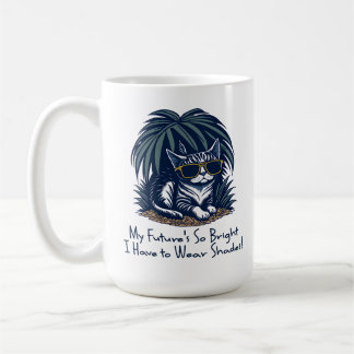 Personalised Graduate Cool Cat with Sunglasses  Coffee Mug