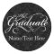 Personalised Graduate, Elegant Black Graduation