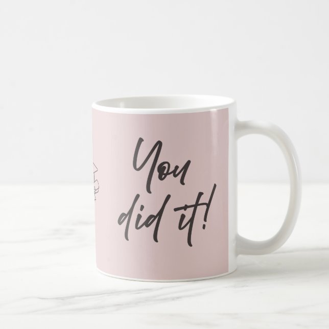Personalised Graduate Mug – Elegant Script Style (Right)