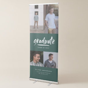  Personalised Graduate Multi Photo Retractable Banner