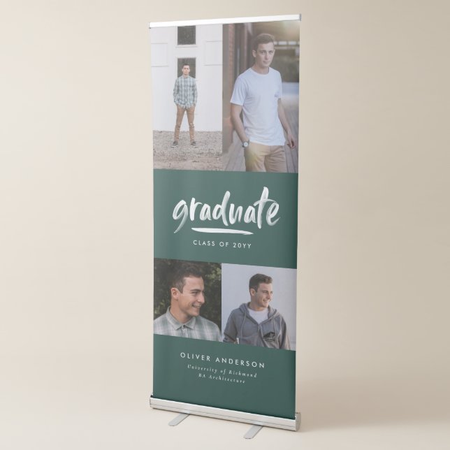  Personalised Graduate Multi Photo Retractable Banner (3/4)