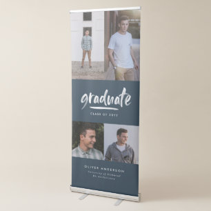Personalised Graduate Multi Photo Retractable Banner