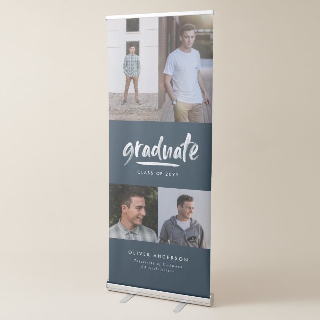  Personalised Graduate Multi Photo Retractable Banner (3/4)