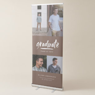 Personalised Graduate Multi Photo Retractable Banner