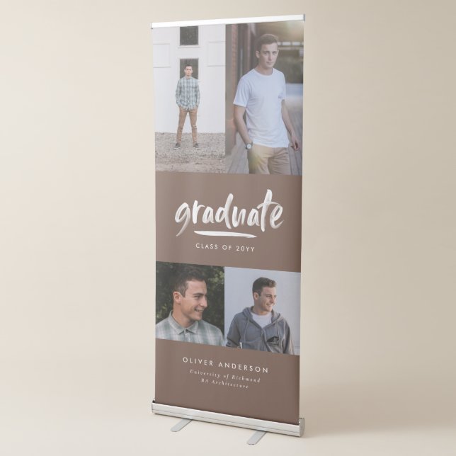  Personalised Graduate Multi Photo Retractable Banner (3/4)