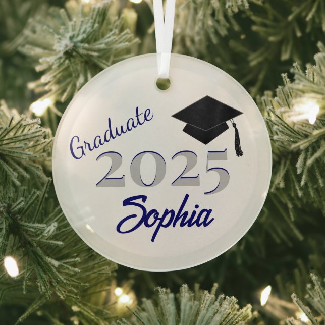Personalised Graduate Ornament Blue (Insitu)