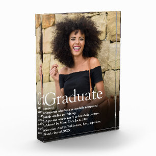 Personalised Graduate Photo Definition Quote Block