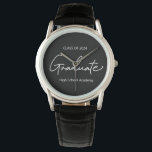 Personalised Graduate School Script Class of 2024 Watch<br><div class="desc">Honour the Class of 2024 with the exclusive Personalised Graduate School Script Class of 2024 Watch, a timeless keepsake designed to commemorate the milestone of graduation. This elegant watch is an ideal gift, symbolising the end of one journey and the beginning of another. It's not just a timepiece; it's a...</div>