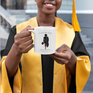 Personalised Graduate Watercolor Girl Coffee Mug