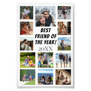 Personalised Graduation 13 Photo Collage Poster