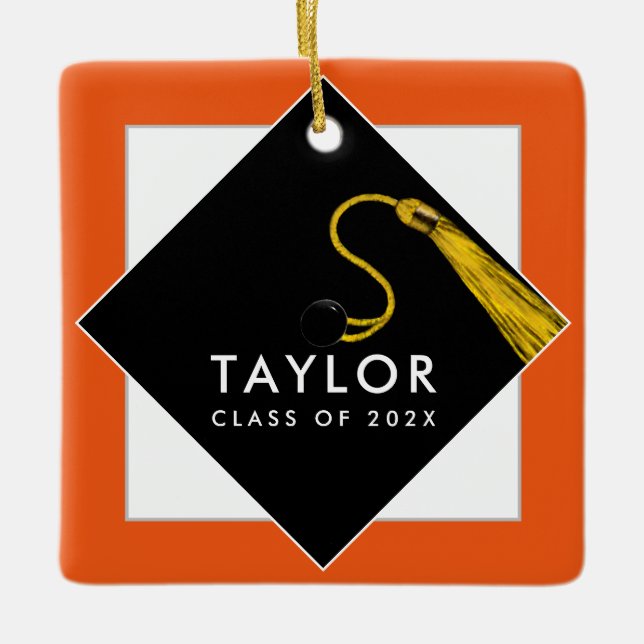 Personalised Graduation 2025 Gift Metal Ornament (Front)