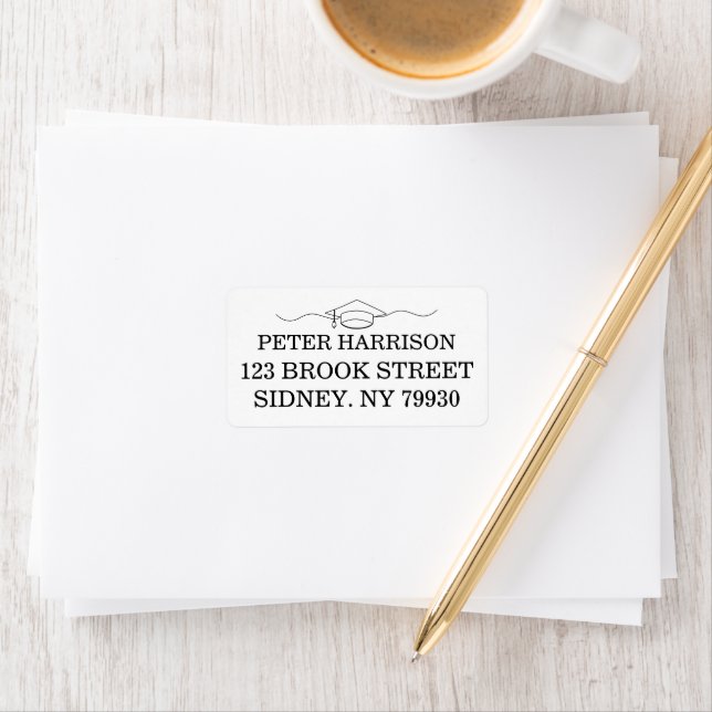 Personalised Graduation Announcements and Invites Label (Insitu)