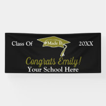 Personalised Graduation Banner- 2.5'x6'