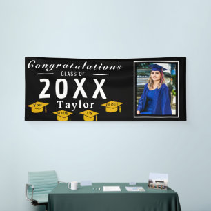 Personalised Graduation Banner w Photo Name School