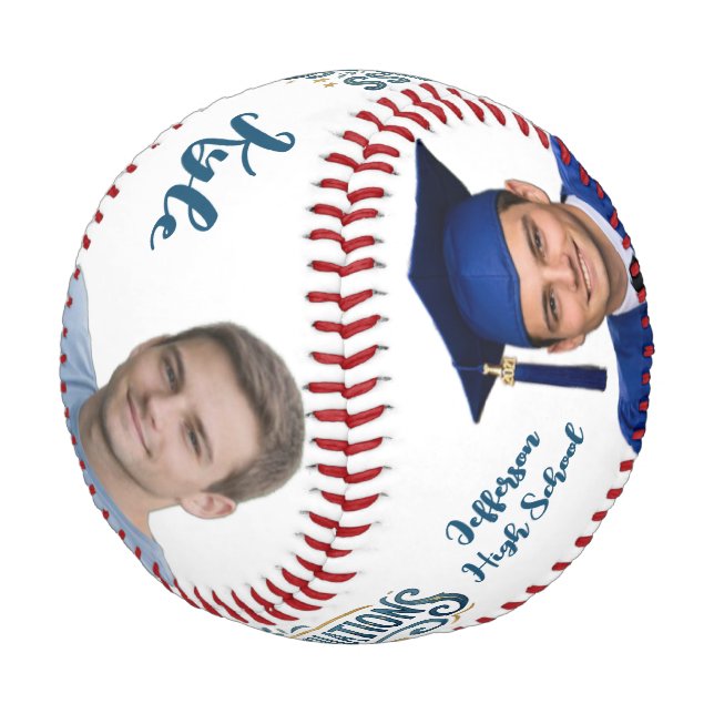 Personalised Graduation Baseball Keepsake (Angled)