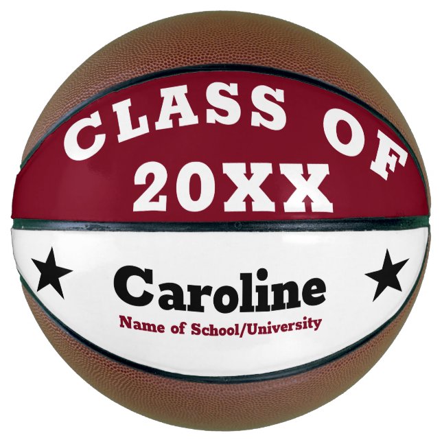 Personalised Graduation Basketball (Front)