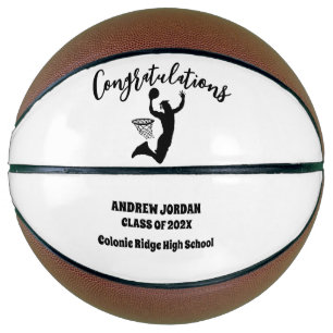 Personalised Graduation Basketball, Custom Name Basketball