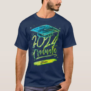 Personalised Graduation Blue Shirt with Name